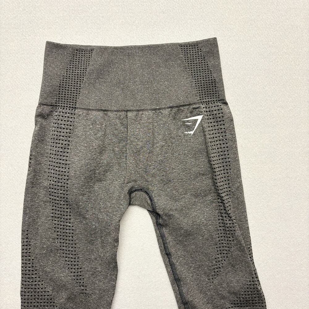 Gymshark Vital Seamless Leggings 2.0 Gray Black Marl Compression Tight Size XS - Picture 4 of 11